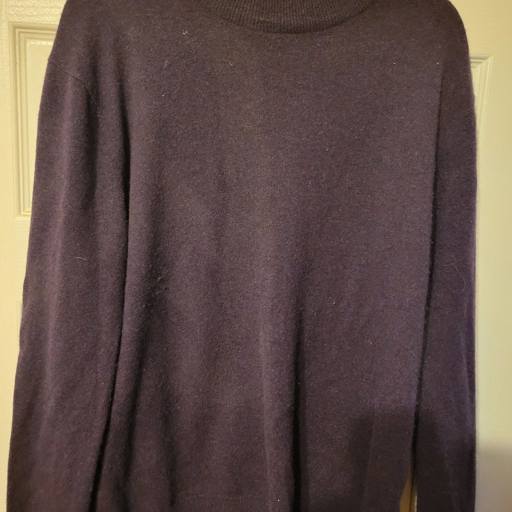 Jones New York Purple Cashmere Sweater